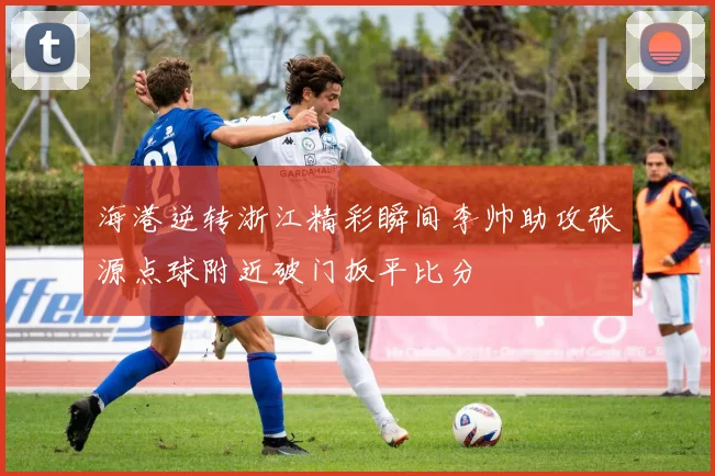 海港逆转浙江精彩瞬间李帅助攻张源点球附近破门扳平比分