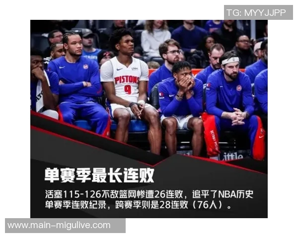 活塞队史诗级反弹仅需一胜即可追平28连败赛季胜场纪录